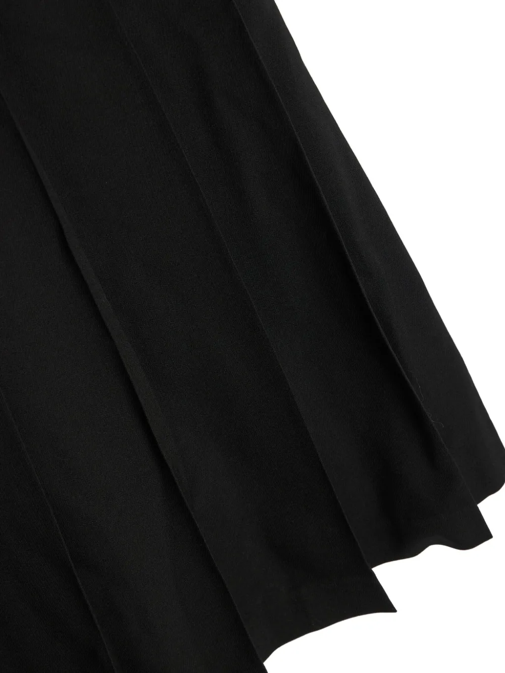 Comme Des Garçons Girl Wollen gabardine midi-jurk Zwart