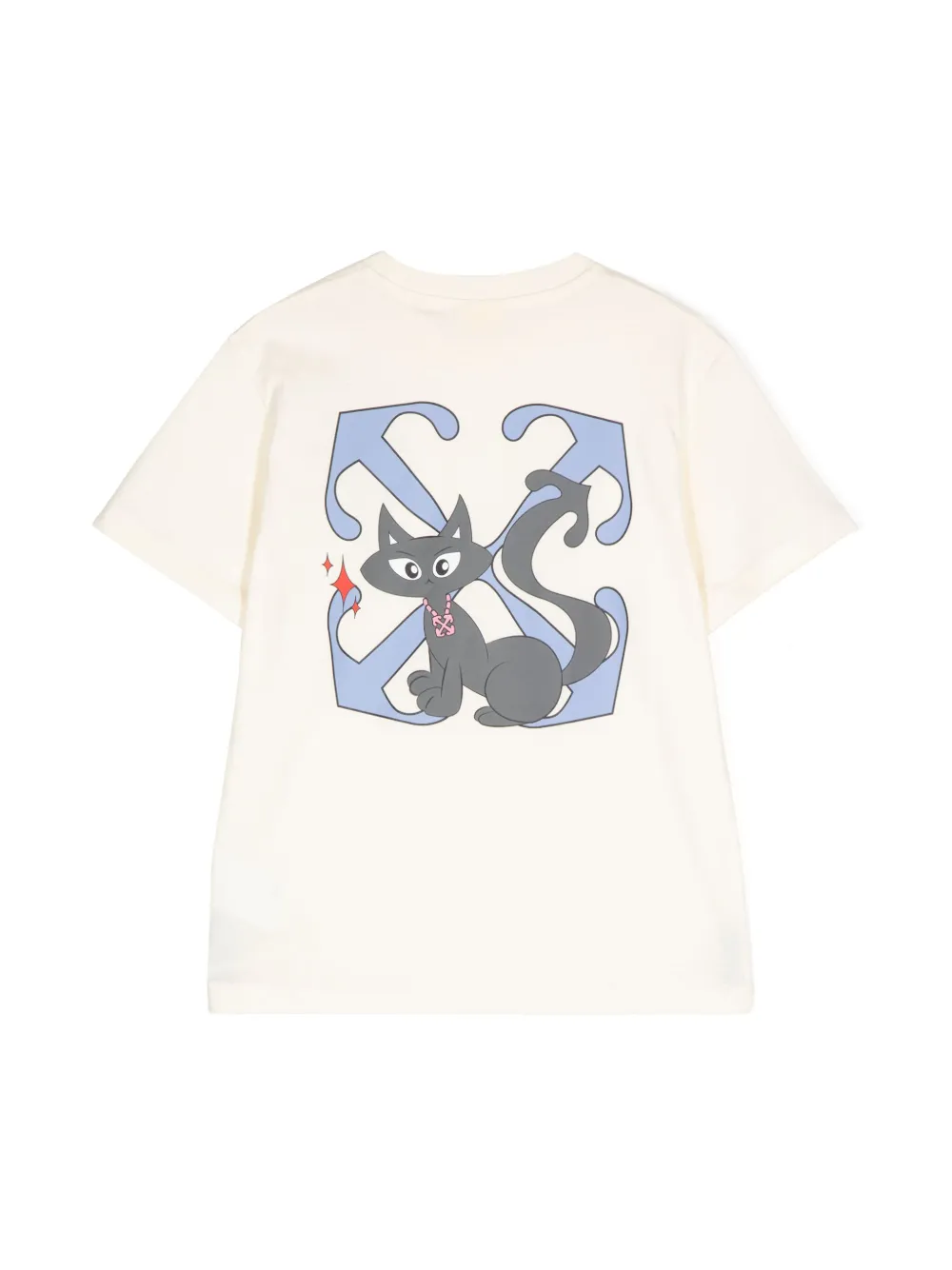 off-whitekids Off-White Kids T-shirt met logoprint - Wit
