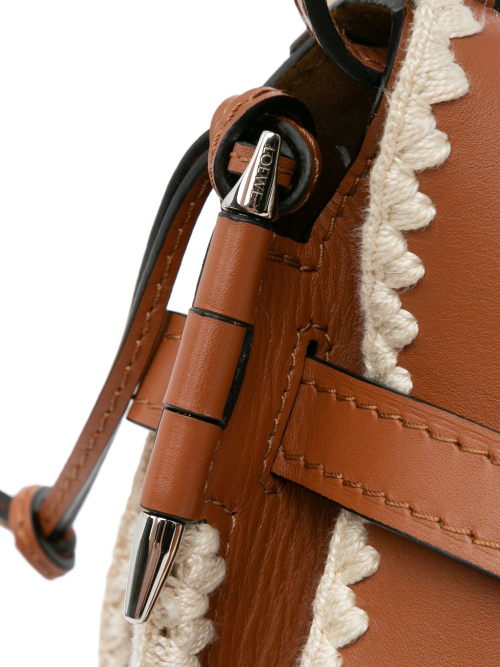 Loewe 2019 Small Crochet Trim Gate crossbody bag Women