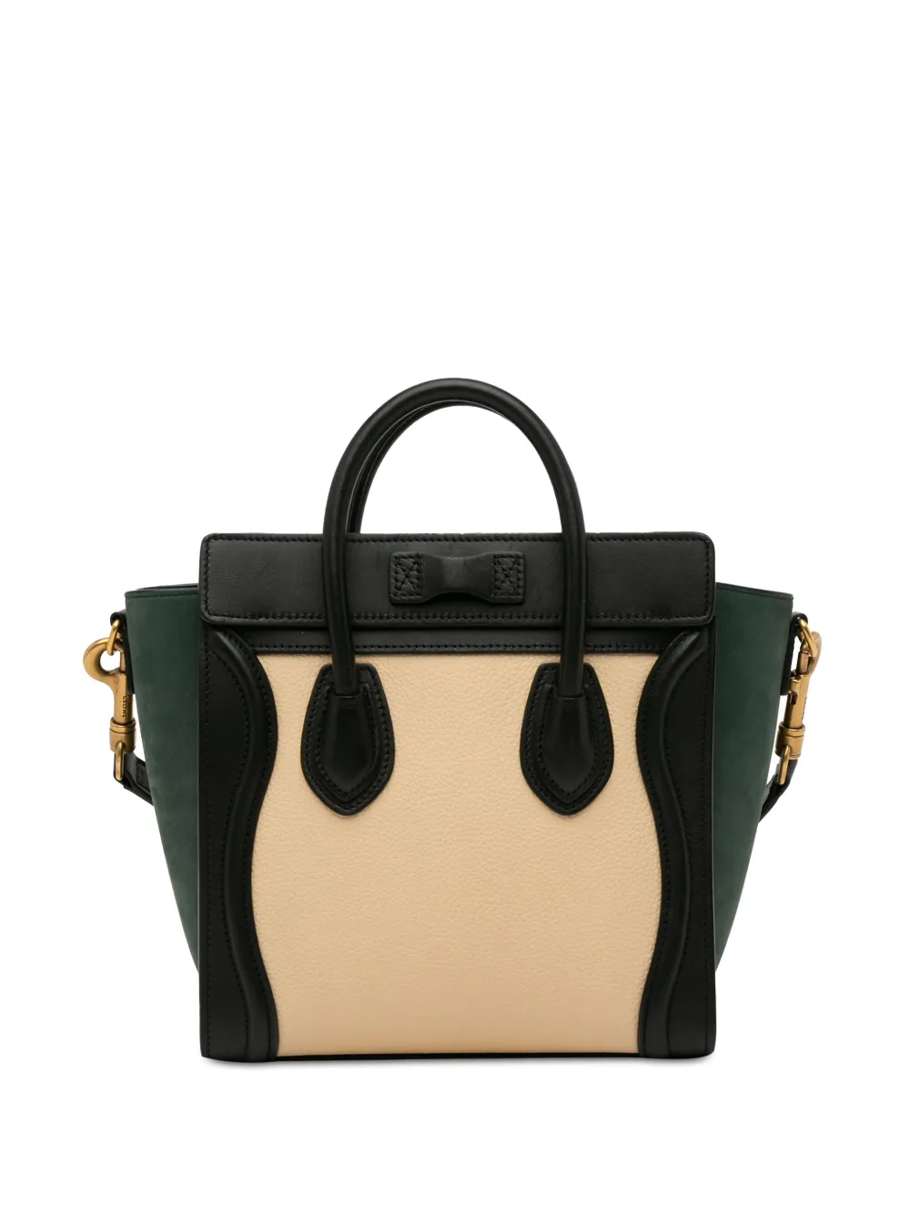Céline Pre-Owned 2017 Nano Tricolor Luggage Tote satchel - Bruin