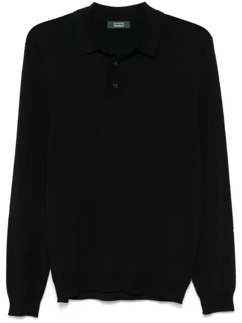 Zanone fine-knit polo shirt