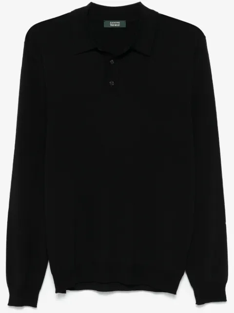 Zanone fine-knit polo shirt