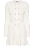 Self-Portrait sequin-embellished mini dress - Neutrals