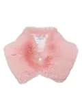 Off-White fuzzy pink scarf