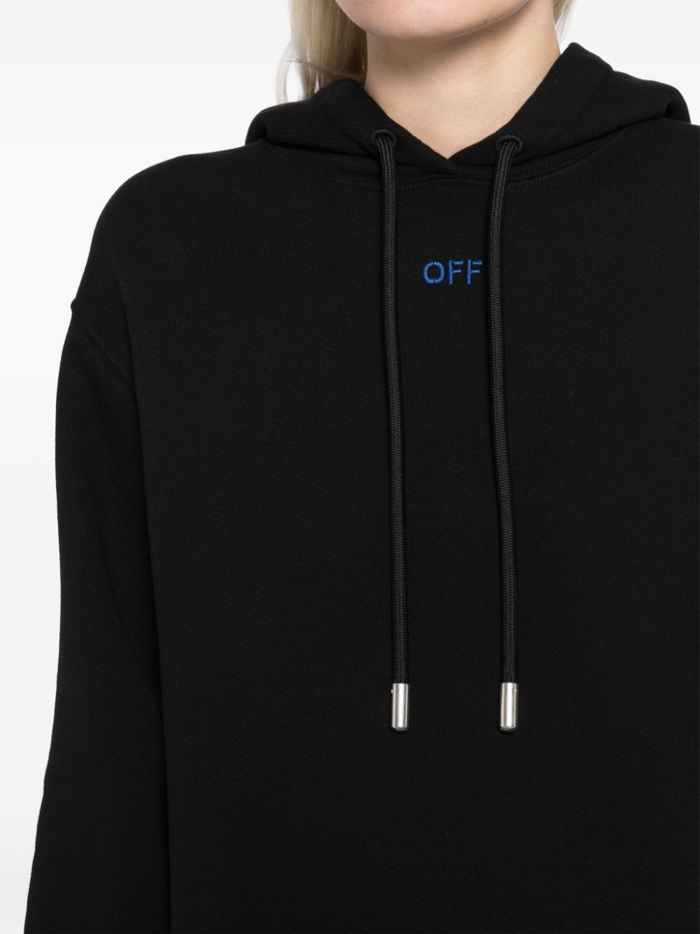 Off-White Pinkflower Arrow hoodie Zwart