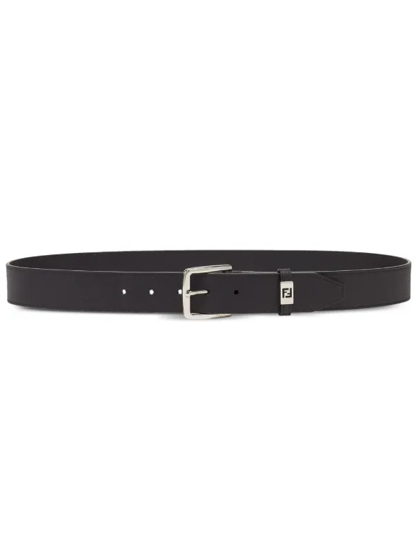 FENDI Adjustable Leather Belt Black FARFETCH IE