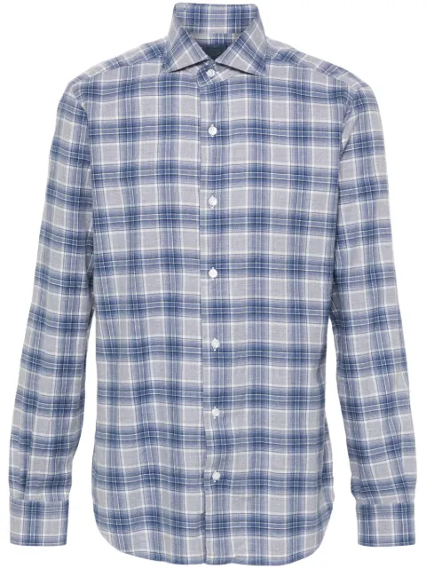 Barba checked shirt