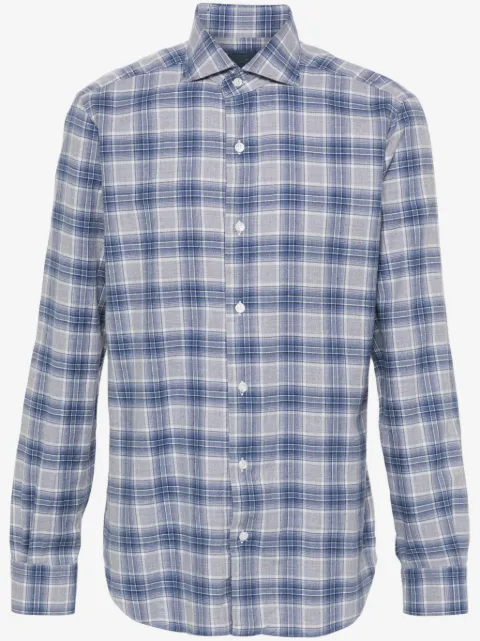 Barba checked shirt