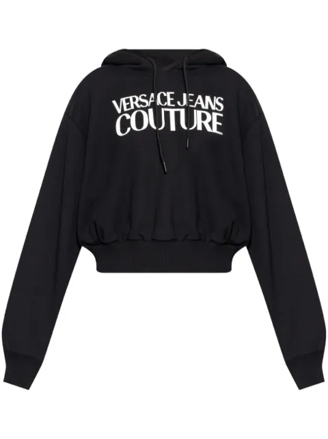 Versace Jeans Couture logo-print cotton hoodie