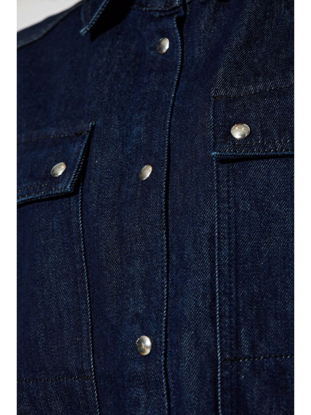 Shop Iro Tatsuya Denim Shirt In Blue