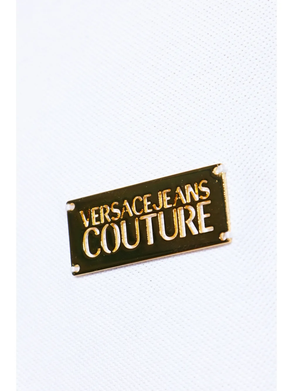 Affordable Versace Jeans Couture logo-plaque pique polo shirt Men