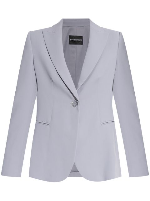 Emporio Armani blazer à simple boutonnage