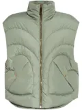 Khrisjoy high-neck vest jacket - Green