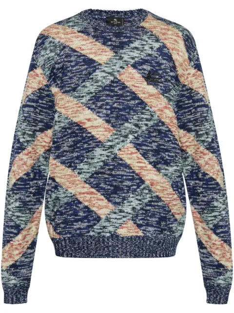 ETRO Pegaso-embroidered wool sweater