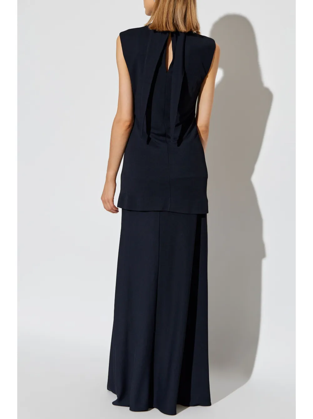 Jil Sander Mouwloze maxi-jurk Blauw