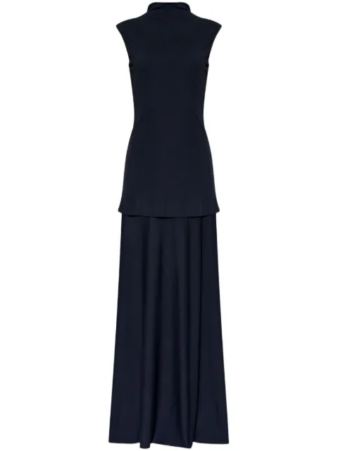 Jil Sander layered sleeveless maxi dress