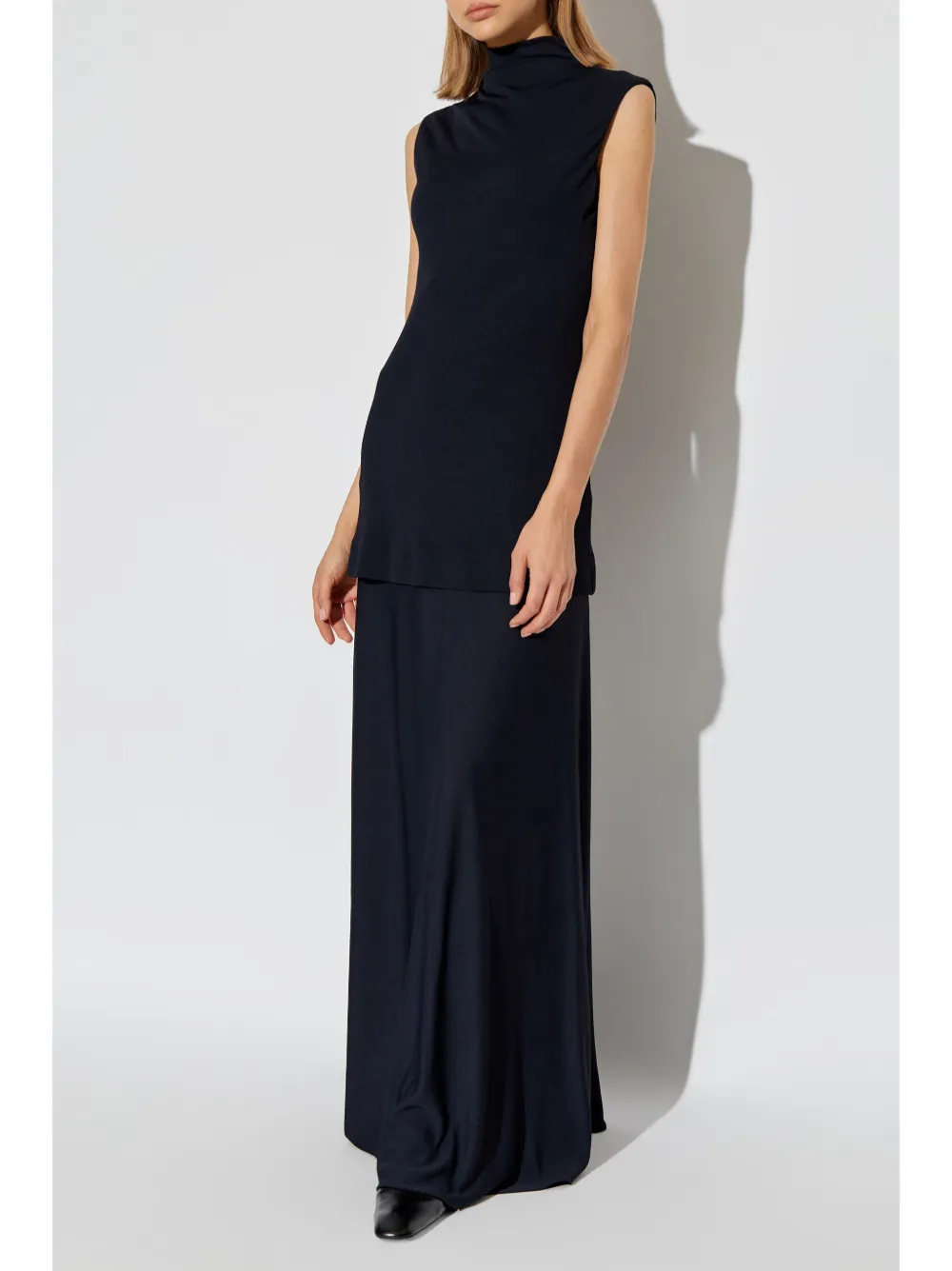 Jil Sander Mouwloze maxi-jurk Blauw