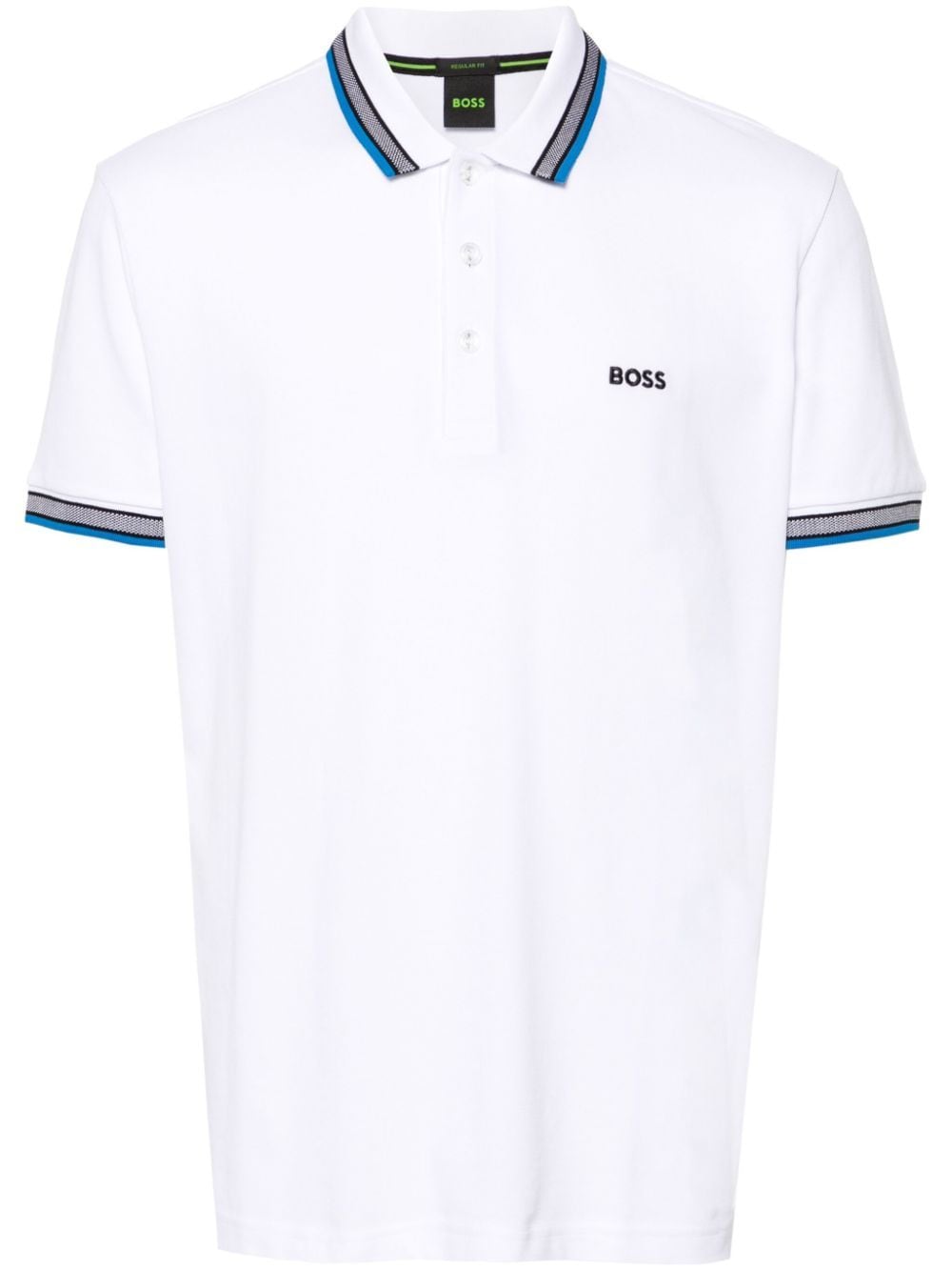 Shop Hugo Boss Paddy Polo Shirt In White