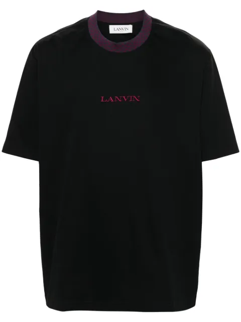 Lanvin logo-embroidered T-shirt Men