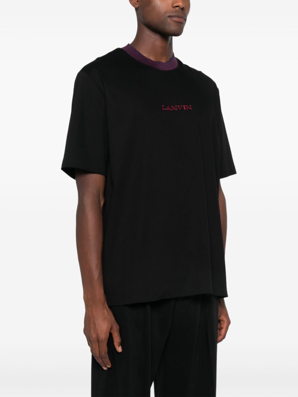 Lanvin logo-embroidered T-shirt Men