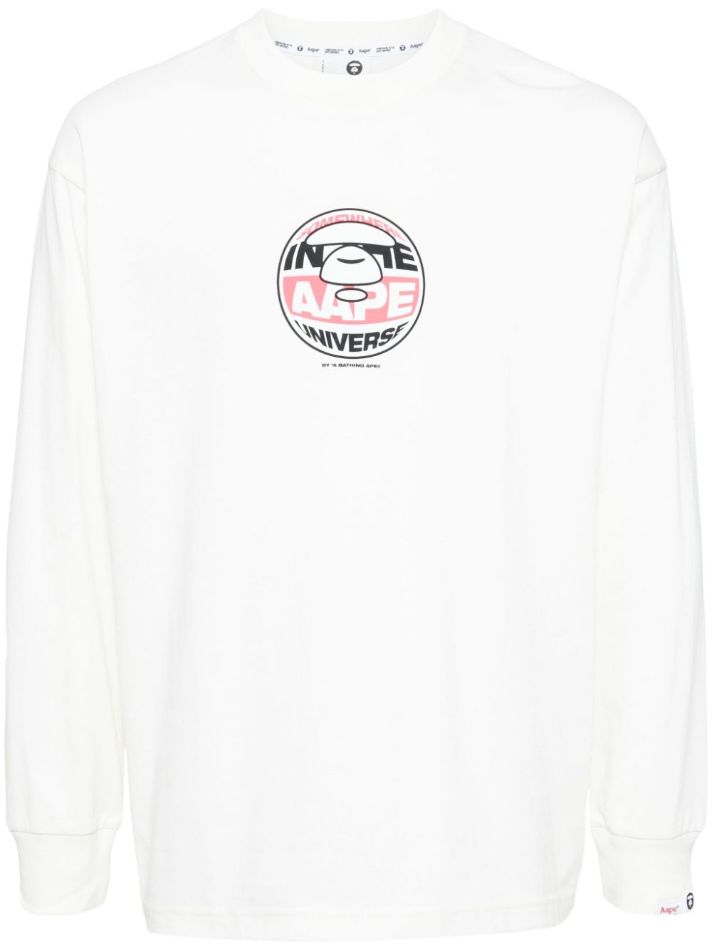 AAPE BY *A BATHING APE® logo-printed long-sleeved T-shirt