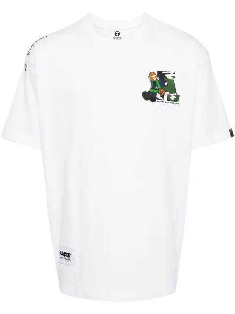 AAPE BY *A BATHING APE® 图案印花棉T恤