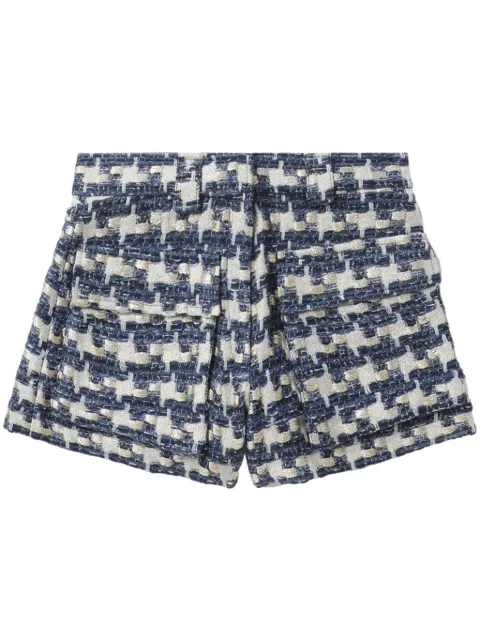 IRO Tyana Lurex Tweed mini shorts