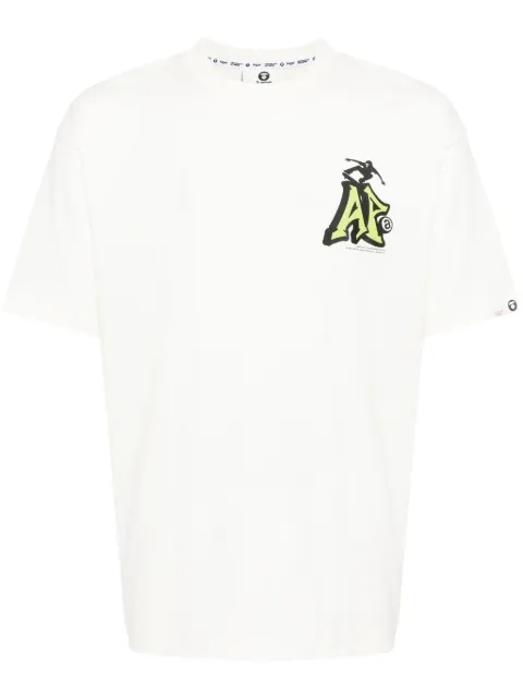 AAPE BY *A BATHING APE logo-printed cotton T-shirt Men