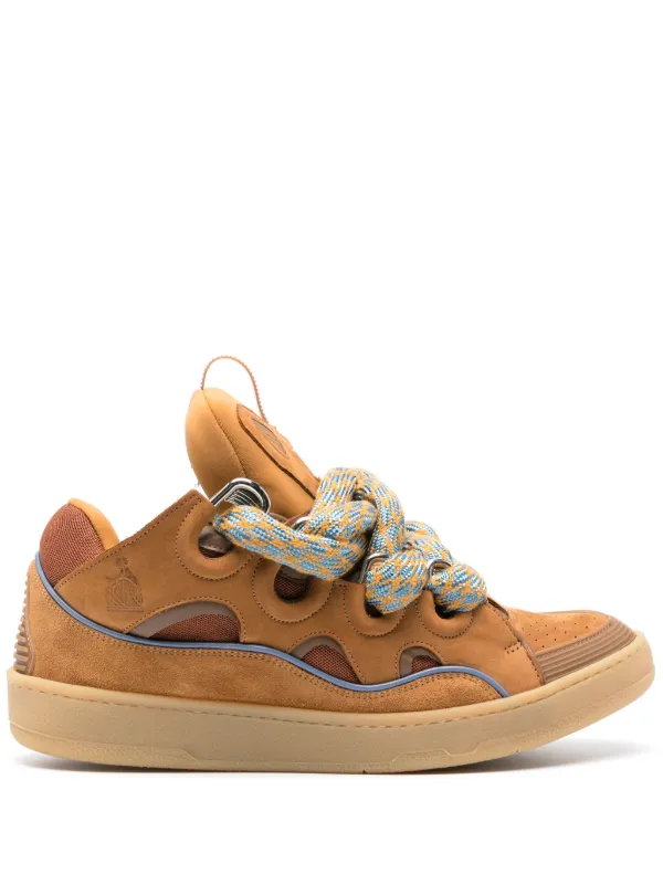 スニーカー LANVIN Men Sneakers SKDK12 TOPS641 Brown Lanvin Curb Sneakers | Brown | FARFETCH