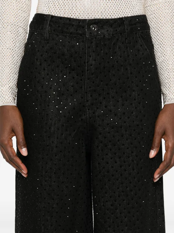 SELF-PORTRAIT★デニム ラインストーン ジーンズ★関税込み Self-Portrait ラインストーン ジーンズ | ブラック | FARFETCH JP