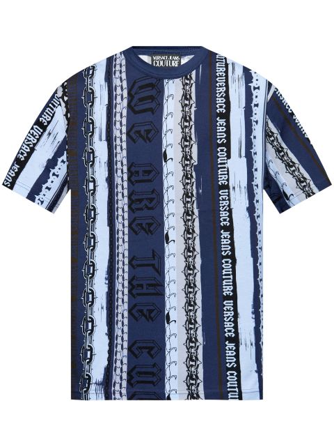 Versace Jeans Couture Chain Couture-print T-shirt Men