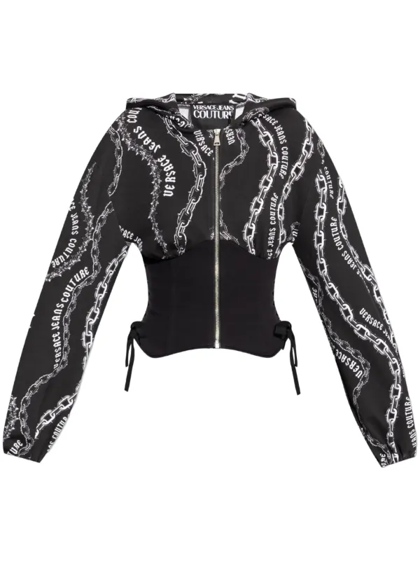 Versace Jeans Couture Chain Couture パーカー | ブラック
