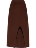 AERON Delos knitted maxi skirt - Brown