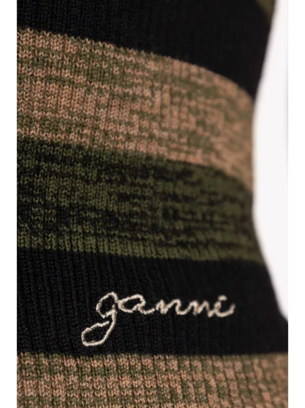 【最終値下げ】GANNI ストライプクロップドトップ 最終値下げ】GANNI ストライプクロップドトップ