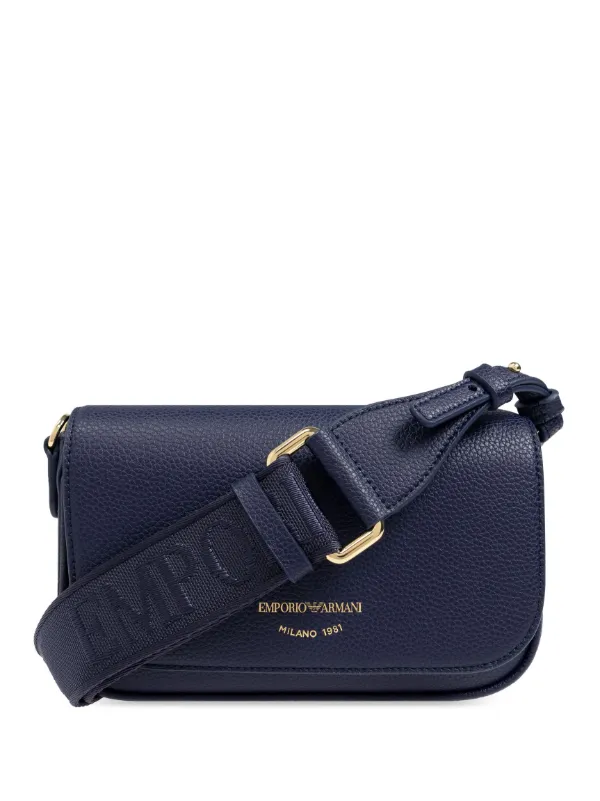 Emporio Armani Bandolera Con Sello Del Logo Azul FARFETCH ES