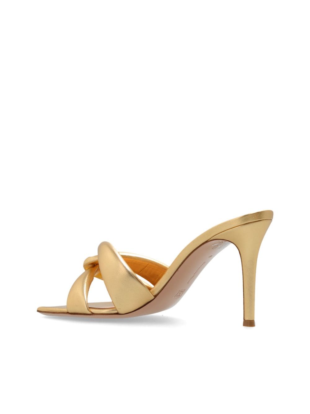 Shop Gianvito Rossi 85mm Amour Mules In Gold