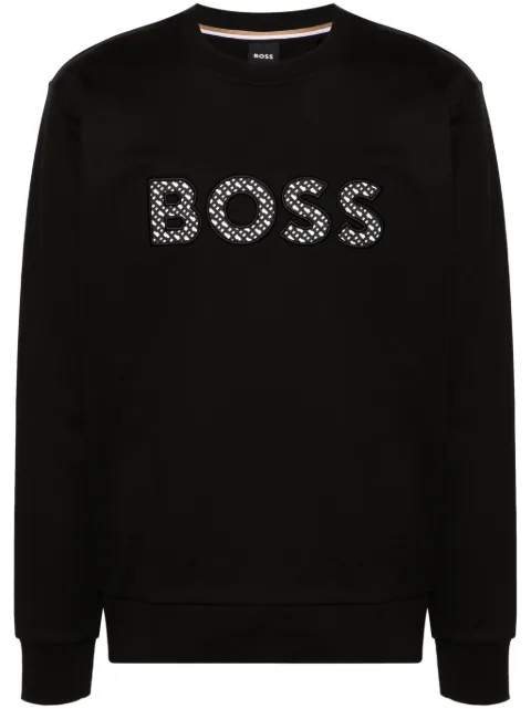 BOSS sudadera con parche del logo