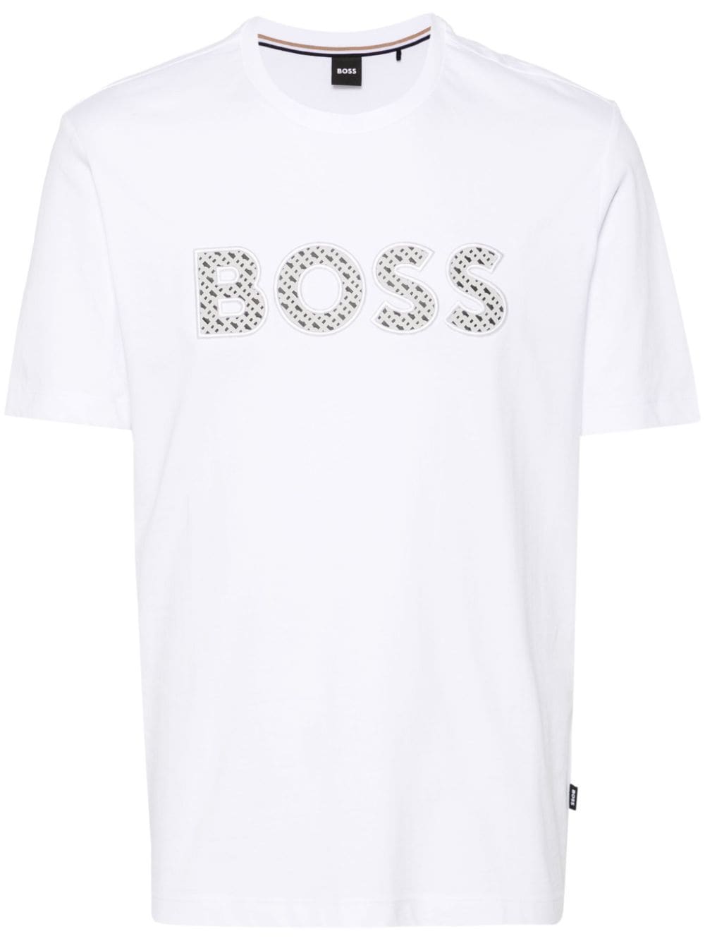 Shop Hugo Boss Logo-patch T-shirt In White