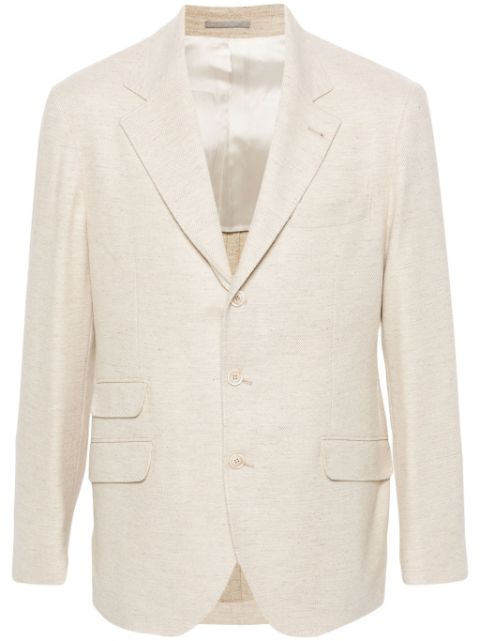 Brunello Cucinelli herringbone blazer Men