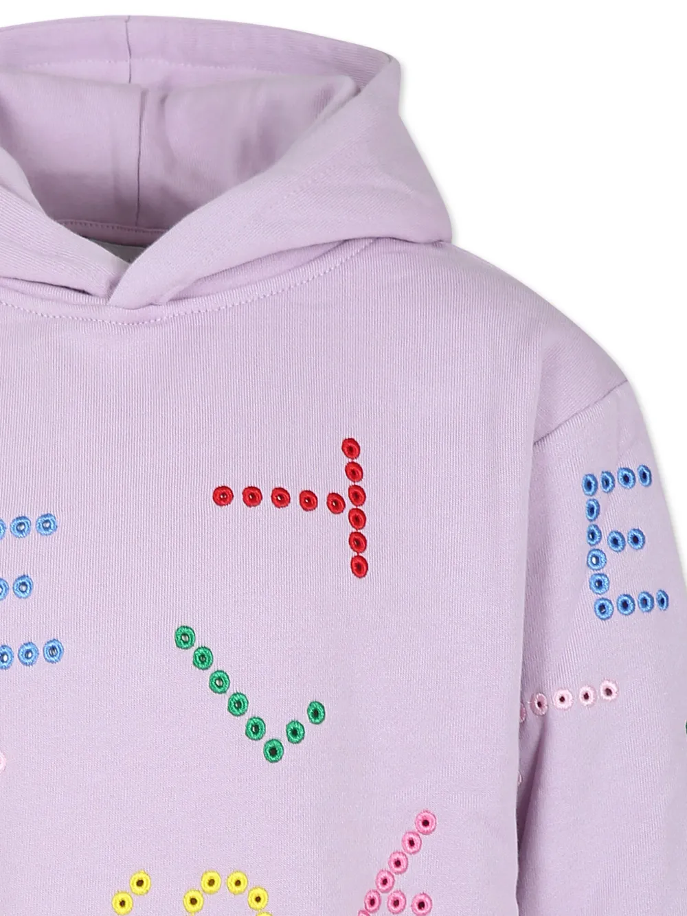 Stella McCartney Kids Stella hoodie-jurk met patroon Roze