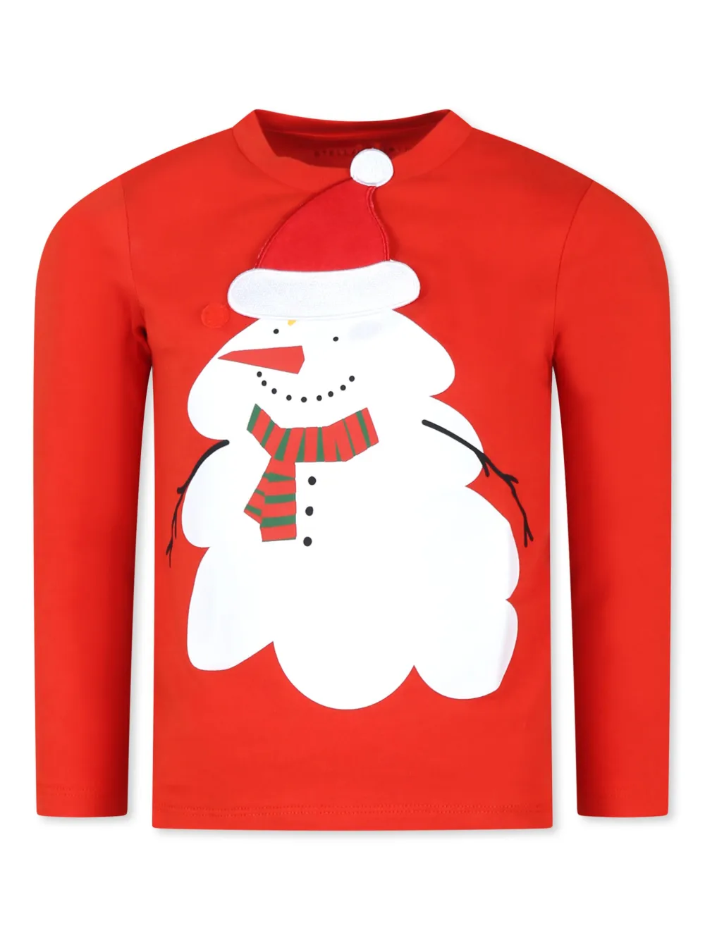 Stella McCartney Kids T-shirt met grafische print Rood