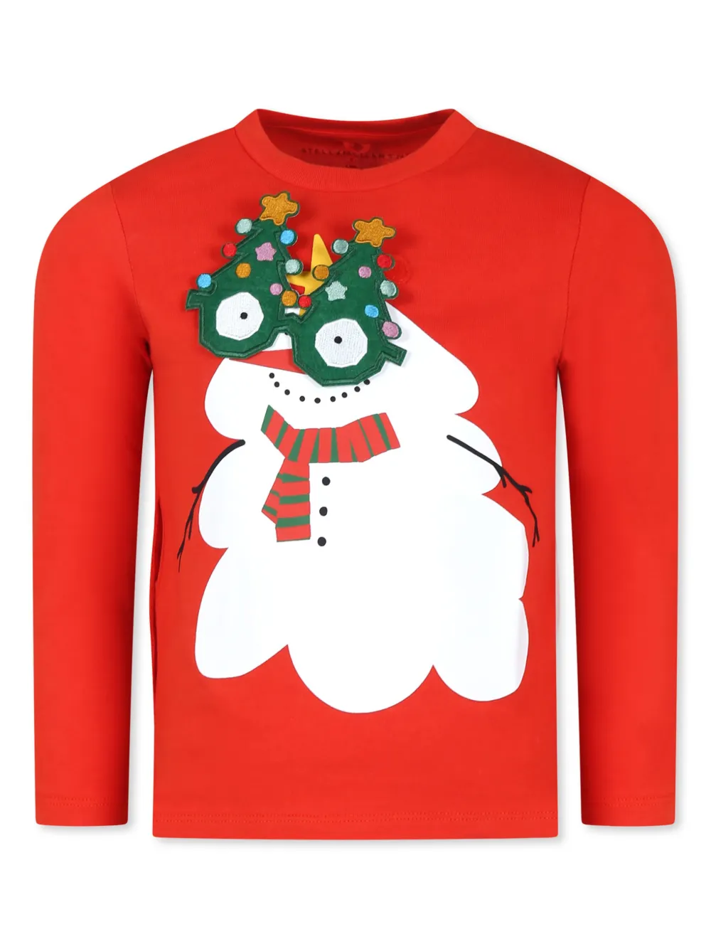 Stella McCartney Kids T-shirt met grafische print Rood