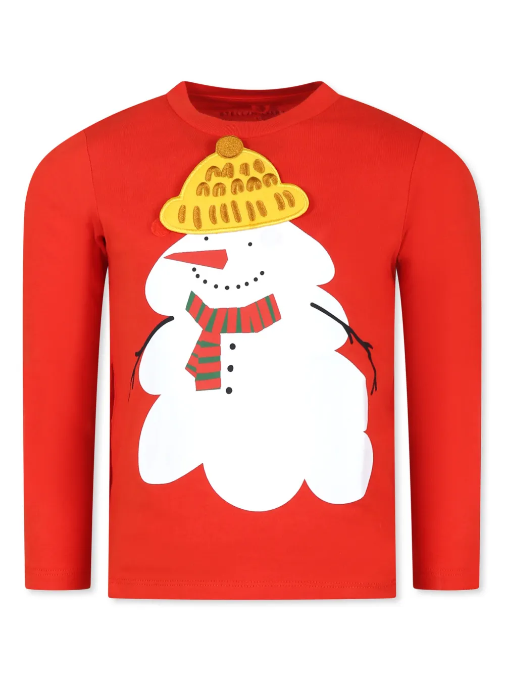Stella McCartney Kids T-shirt met grafische print Rood