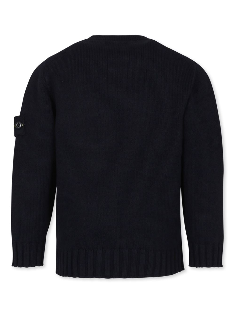 Stone Island Junior crew-neck knit sweater - Blauw