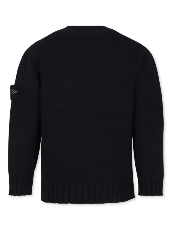 Stone Island Junior クルーネック セーター | ブルー | FARFETCH JP