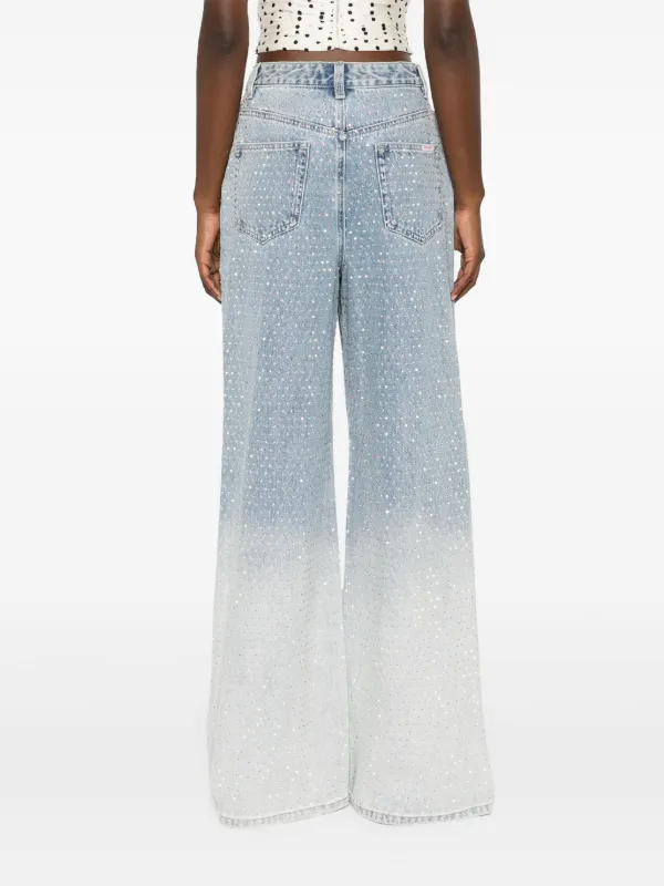 デニム・ジーパン SELF PORTRAIT CRYSTAL EMBELLISHED DENIM JEASN Crystal Embellished Denim Jeans – self-portrait