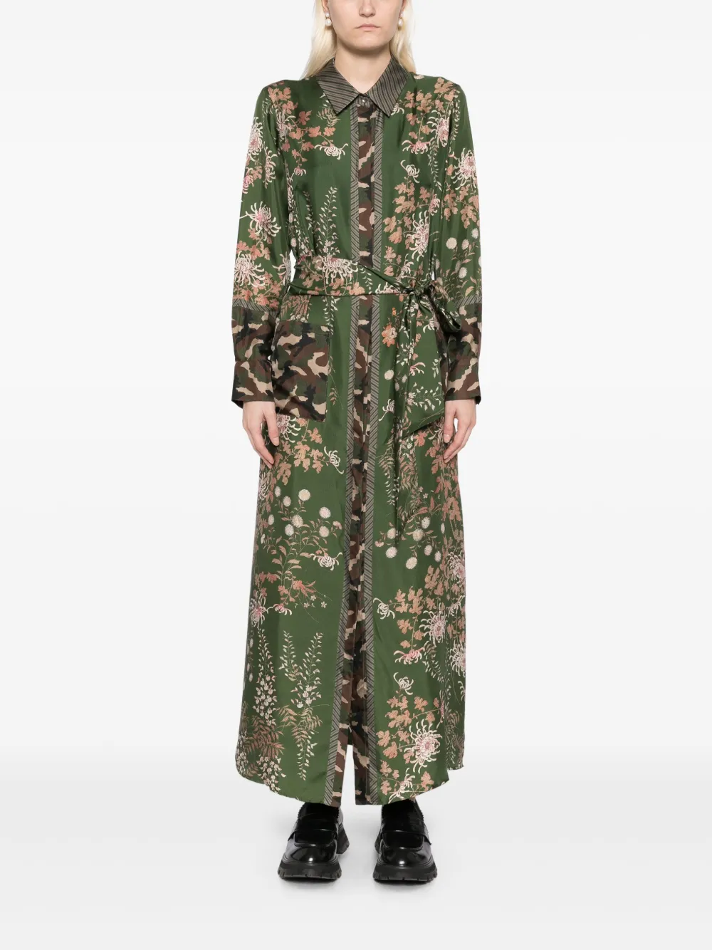 Pierre-Louis Mascia Maxi-jurk met bloemenprint - Groen