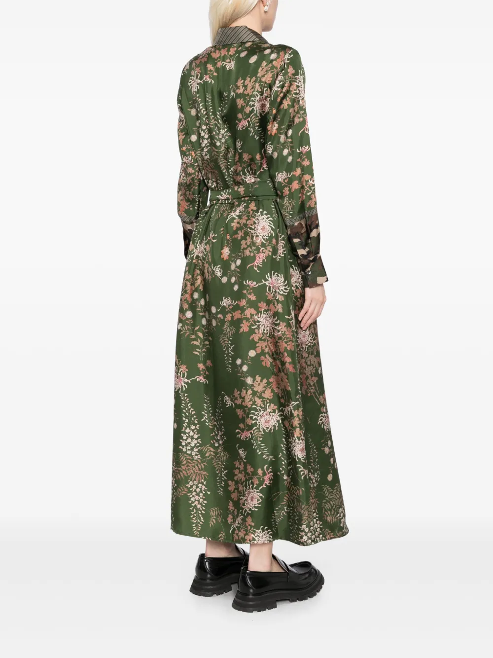 Pierre-Louis Mascia Maxi-jurk met bloemenprint Groen