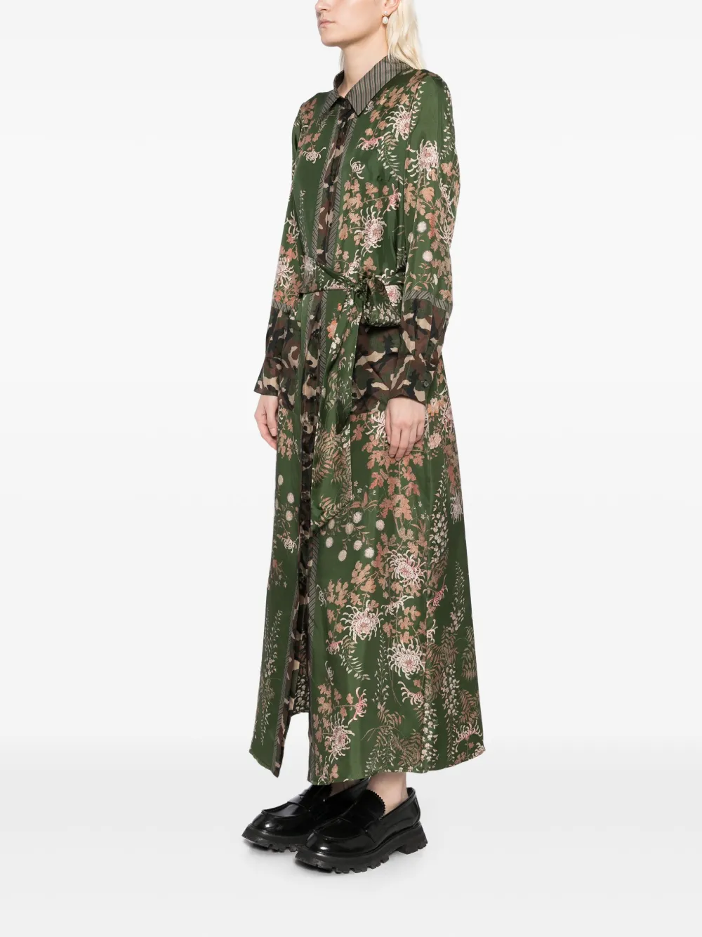 Pierre-Louis Mascia Maxi-jurk met bloemenprint Groen