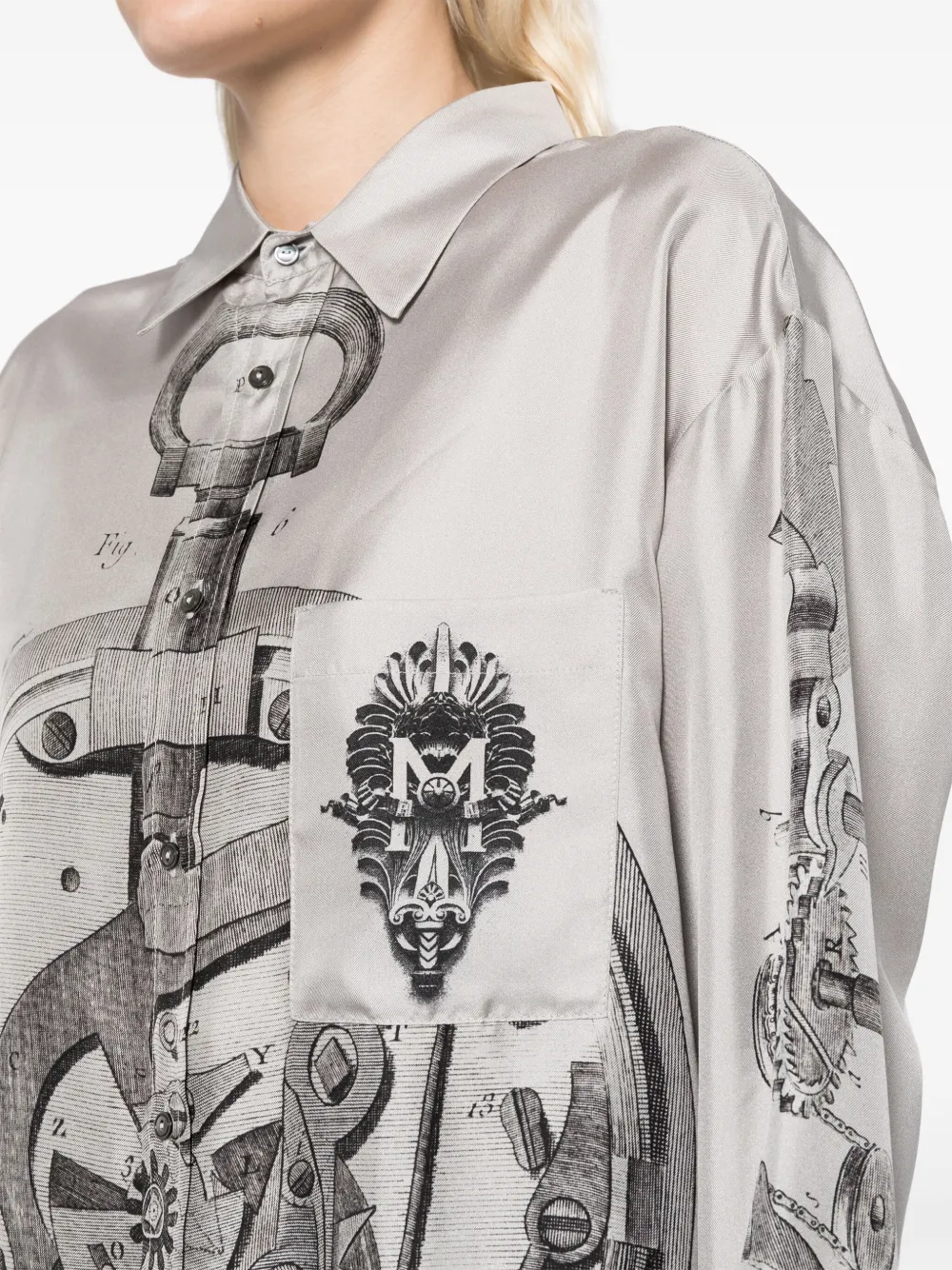 Pierre-Louis Mascia Aloegots blouse Grijs